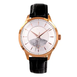 Factory hot sale NH 36 movement automatic mens watch japanese with leather straps luxury mechanical wrist watch