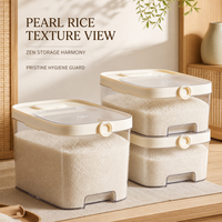 Seau de stockage de céréales en plastique Vital 5L, conteneur pour riz et farine, anti-insectes, anti-humidité, conception hermétique