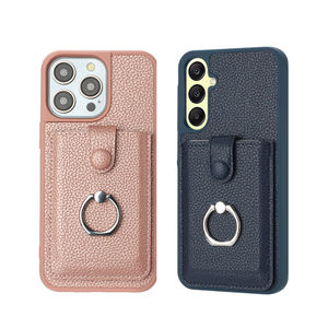 Porte-cartes de crédit d'affaires étui de téléphone en cuir portefeuille Coque téléphone portefeuilles de téléphone pour iPhone 16e 13 <span class=keywords><strong>Mini</strong></span> 15 16 17 Plus Pro Max - Product Image 6