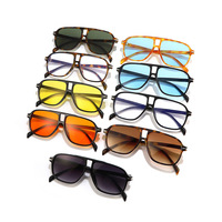 Twooo 40091 nouvelle mode coloré Double pont nuances personnalisées lunettes de soleil femmes
