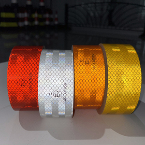Băng phản quang vi lăng kính PET ECE 104R, chất liệu dính, màu trắng vàng đỏ, dùng cho xe cộ - Product Image 2