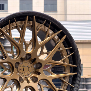 ล้อฟอร์จคาร์บอนไฟเบอร์ 6061-T6 ขนาด 18-22 นิ้ว 2 ชิ้น 5x120/5x130 กว้าง 10J สำหรับรถยนต์นั่งส่วนบุคคล รุ่นใหม่ - Product Image 4