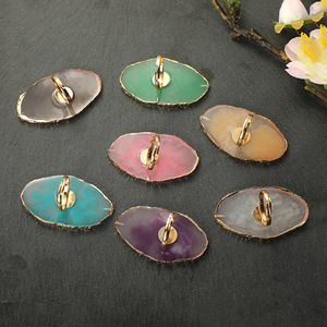 Présentoir à ongles en résine à bordure dorée, style anneau, pour la présentation de faux ongles à presser, support de démonstration, palette de peinture, outil de manucure - Product Image 2