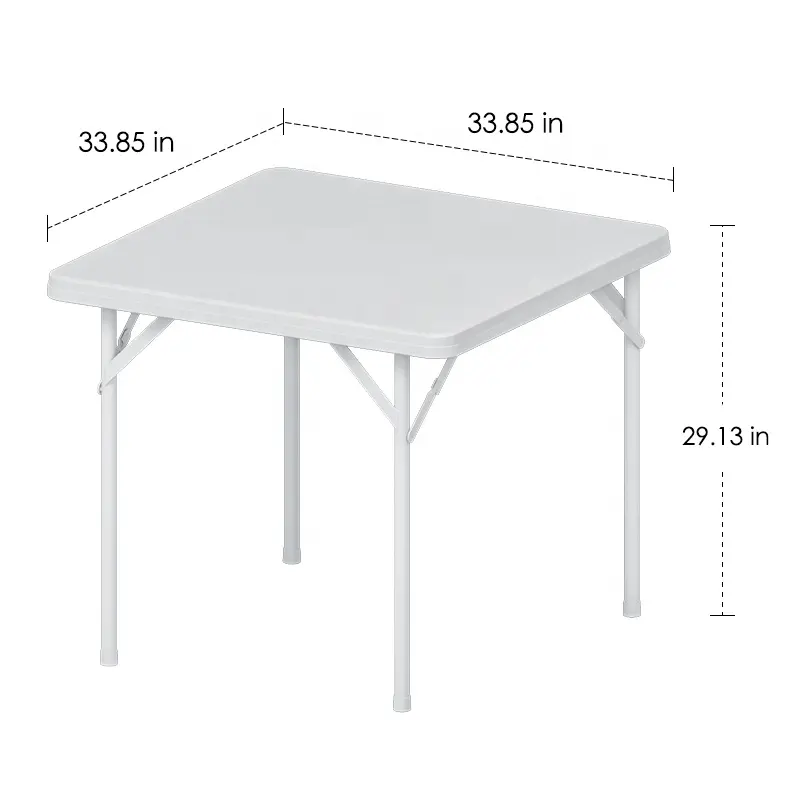 Benjia New 2021 Square 4pcs Dessert Table Iron Plinth Wedding Plastic Square Folding Table