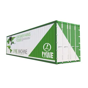 LYINE 青饲料机器集装箱农场水培生长系统