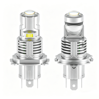 ZIGOCAR Nouveau Mini Projecteur à Lentille Plug & Play Phares LED Z30 30W 660lux 6000K H4/H7/H11/9005/9006 12V Adaptation Universelle
