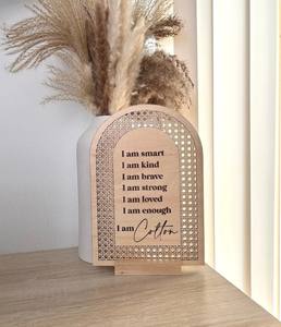 12 mois nouveau-né naissance record découpé au laser souvenir <span class=keywords><strong>en</strong></span> <span class=keywords><strong>bois</strong></span> bébé <span class=keywords><strong>porte</strong></span> signe jalon Plaque - Product Image 5