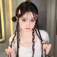 Deux ensembles de perruques de cheveux tressés Daenggi Idol Entrer Yang Pull - Product Image 1