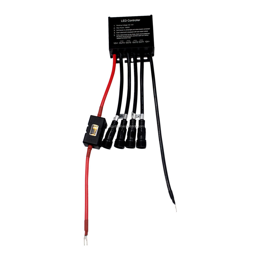 12V Control Box 1000 Watts High Power Dual Remote Controller Wheel ...