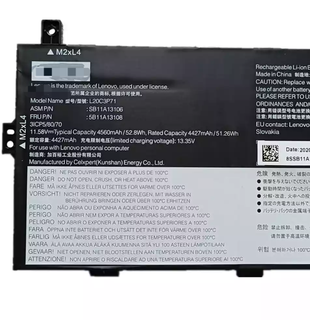 For Lenovo ThinkPad X13 Yoga 2nd 3rd Gen Series Battery Replacement L20M3P7 L20C3P71 Stock Available-5B11A14635 5B11A13106
