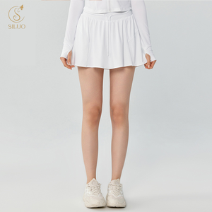 Falda Deportiva de <span class=keywords><strong>Tenis</strong></span> Personalizada con Protección Solar, Cintura Alta, Antiexposición, Doble Bolsillo, Transpirable, de Secado Rápido, <span class=keywords><strong>para</strong></span> Yoga y Deportes al Aire Libre <span class=keywords><strong>para</strong></span> <span class=keywords><strong>Mujer</strong></span> - Product Image 3