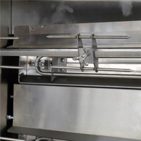 Machine à rôtir le poulet de haute précision, entièrement en acier inoxydable, 2 à 9 broches, four à rôtir au gaz au prix d'usine
