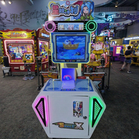 Machine d'amusement d'arcade vidéo de simulateur d'affichage à cristaux liquides du jeu de pêche d'enfants le plus récent pour FEC avec des cartes