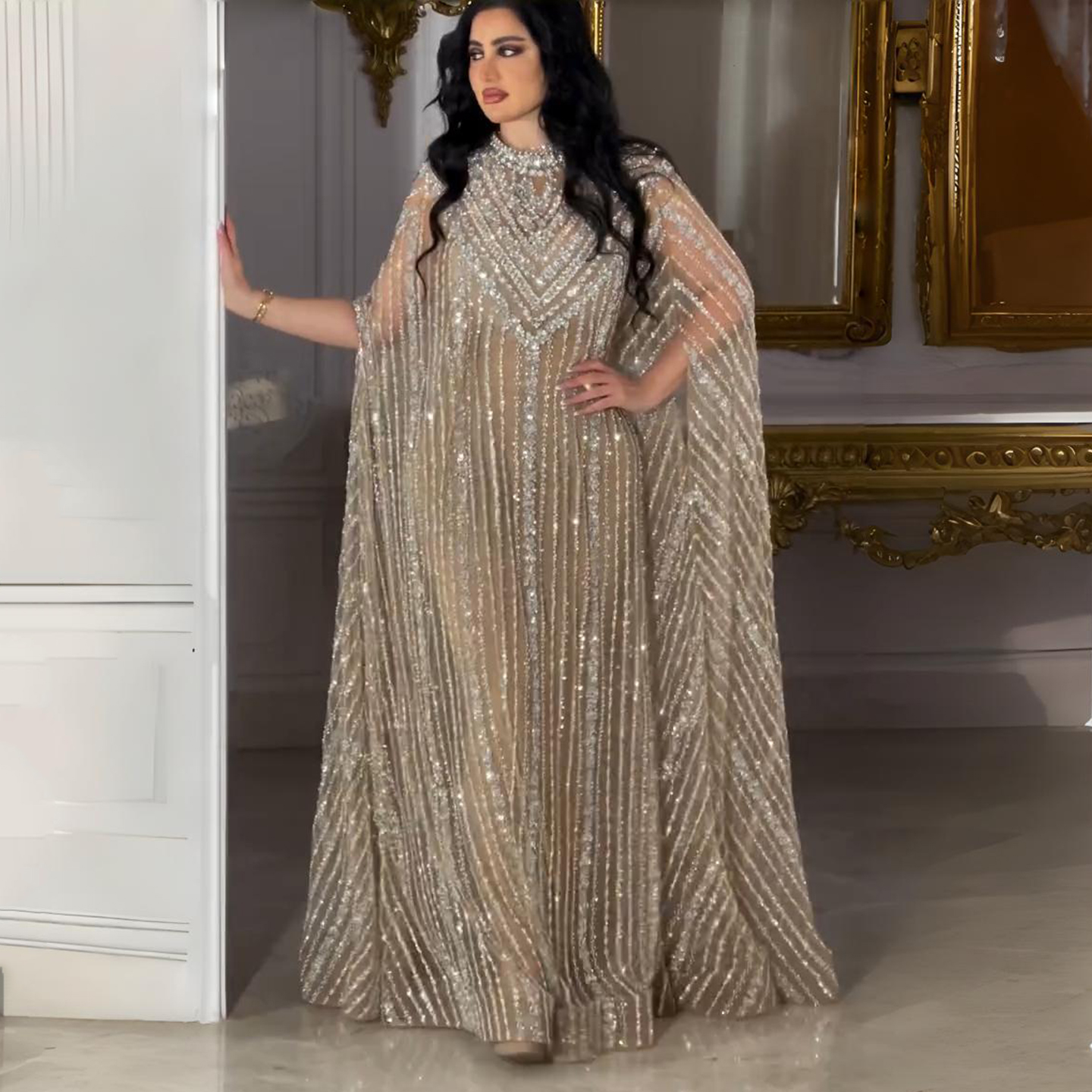 Verified Supplier Wedding Caftan Breathable & Sustainable Sequins | Alibaba.com Verified Supplier Wedding Caftan Breathable & Sustainable Sequins | Alibaba.com