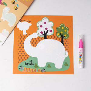 Set di Carte Magiche ad Acqua Personalizzate per Bambini, Libro da Colorare, Giocattolo per Disegnare Senza Disordine, Attività Divertente per Bambini Piccoli - Product Image 3