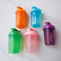 Bouteille d'eau en plastique pour Fitness, 400ml, pp sans bpa, pour GYM, protéine, logo personnalisé, sport, motivation, secouer, tasses