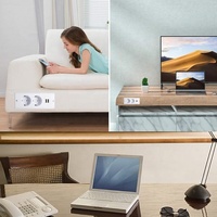 ETL/U Prise de courant de type ue intégrée 100-240V/12A/15A multiprise d'extension avec 2AC + 2USB