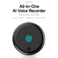 Hbnkh Enregistreur vocal portable professionnel intelligent avec assistant IA, dictaphone à distance, traduction ChatGPT pour réunions