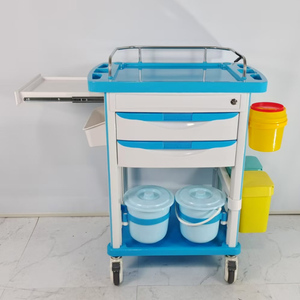 Carrito de Monitoreo de Pacientes de Acero Inoxidable de Tres Niveles, con Empuje Manual, para Uso en Salas de Hospital, Clase II, Garantía de 2 Años, GH Medical Hospital - Product Image 2