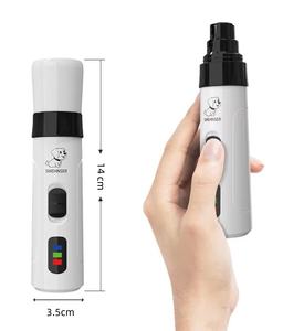 חם למכירה יוקרתי לחיות מחמד חשמלית מסמר מטחנת רעש נמוך קרמי קליפר גוזם טעינה נוחה לשימוש לחתולים - Product Image 6