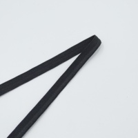 Bande élastique noire en nylon et élasthanne de 10 mm pour sacs et accessoires vestimentaires, échantillon gratuit, sangles de bord de 10 mm, bande tissée