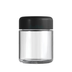 Bocaux en verre transparents hermétiques résistants aux enfants de 1 à 16 oz (3,5 g) avec couvercles en aluminium/plastique pour l'emballage de fleurs et de médicaments - Product Image 2