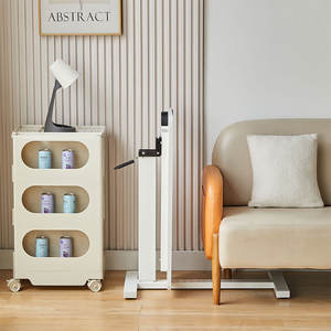 ओवरबेड टेबल हॉस्पिटल बेड टेबल स्विवेल व्हील रोलिंग ट्रे बेडसाइड होम डेस्क लैपटॉप टेबल पर एडजस्टेबल - Product Image 2