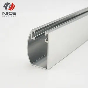 Extruded glass aluminum u-channel Shaped Section Extrusions Profiles Supplier Company