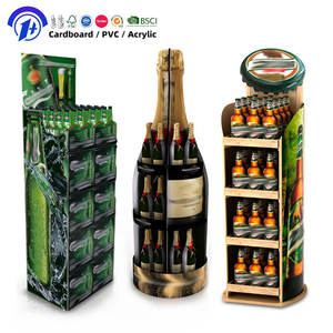 Expositor <span class=keywords><strong>de</strong></span> Cartón Corrugado para Bebidas, Jugos <span class=keywords><strong>de</strong></span> Frutas, Vino, <span class=keywords><strong>Agua</strong></span>, Productos, Tienda Minorista, Expositor <span class=keywords><strong>de</strong></span> Pie para Tienda - Product Image 1