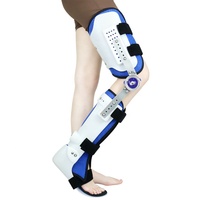 Orthèse de jambe complète réglable pour genou, cheville et pied, support KAFO, vente en gros d'usine