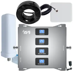 <span class=keywords><strong>Amplificateur</strong></span> de signal 5G/4G/3G/2G LTE <span class=keywords><strong>GSM</strong></span> <span class=keywords><strong>Bandes</strong></span> 1/3/<span class=keywords><strong>5</strong></span>/7/8/20 N1/N28 700 800 850 900 1800 2100 2600 MHz Répéteur <span class=keywords><strong>Amplificateur</strong></span> de bande - Product Image 1