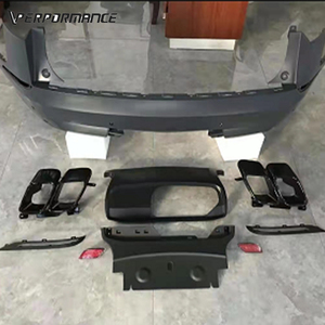 Kit carrosserie pour <span class=keywords><strong>Velar</strong></span> Upgrade to <span class=keywords><strong>SVA</strong></span> Style Look Auto Parts Tuning Bumpers Grille Muffler Tips Replacement - Product Image 2