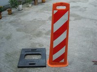 Panneau de signalisation réfléchissant robuste avec base, délimiteur de voie, séparateurs de sécurité routière, délimiteur de circulation
