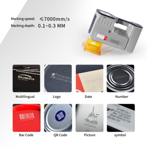 Factory Supply New Portable Handheld Fiber Laser Engraving Machine Automatic Small Air-Cooled Metal Plastic Rubber Stainless - Product Image 3