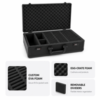 Boîtier de rangement en aluminium à 6 rangées pour cartes gradées avec serrure à combinaison, pour cartes de sport PSA/BGS/PCAC