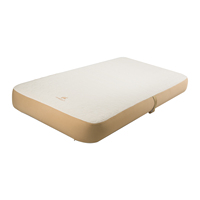 Matelas gonflable en PVC de 20 cm de hauteur, lit d'air à filament élastique, fermeté réglable, rangement compact