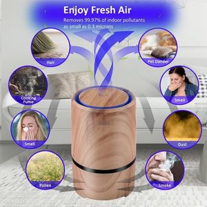 Purificador de aire con filtro True HEPA, eliminador de alergias a olores para el hogar, fumadores, humo, polvo, moho, mascotas, purificador de aire - Product Image 4