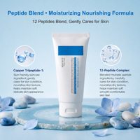 Crème hydratante pour le visage au complexe de 12 peptides de cuivre tripeptide-1, végane, hydratante, éclaircissante pour la peau