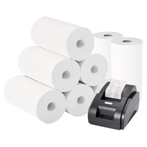 Thermal Pos Paper Roll Factory Supply 57mm 80mm Thermal Printer Cash Register Paper Thermal Paper 100% Wood Pulp