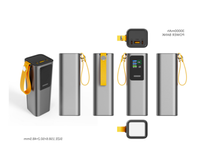 Batterie externe portable Li-Polymère haute capacité 30000mAh avec charge rapide 165W, double sortie USB-C et lampe torche LED, chargeur pour ordinateur portable