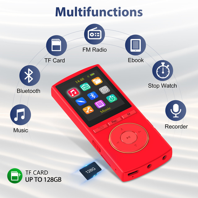 New Cross-border Plug-in Student MP3/MP4 Music Player Direct Sales Manufacturer for Portable Player Recording Function