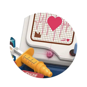 KSF penjual terbaik 14-Piece troli dokter <span class=keywords><strong>Set</strong></span> mainan untuk anak-anak mainan anak berpura-pura bermain mainan DOKTER bermain aksesoris lampu plastik suara - Product Image 4