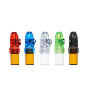 Boîte à pilules amovible en verre coloré, design classique, 51 mm, pour rangement et cendrier - Product Image 1