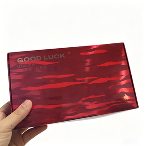 กล่องกระดาษสีแดงสำหรับเทศกาลเคลือบ UV - กล่องบรรจุภัณฑ์ของขวัญพิมพ์ลายตามสั่งสำหรับวันหยุด - Product Image 2