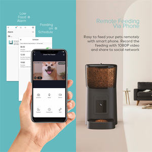 OEM/ODM Vente en gros 6L TUYA Mangeoire intelligente automatique pour animaux de compagnie Wifi Caméra pour chats chiens Distributeur de nourriture en plastique Alimentation électrique - Product Image 4