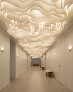 กระดาษพื้นหลังแบบเรียบติดเพดานสำหรับงานแต่งงานสไตล์โมเดิร์นสไตล์ฝรั่งเศสสำหรับสถานการณ์ผ้าพื้นหลังพื้นที่โปร่งแสงขนาดใหญ่ - Product Image 3