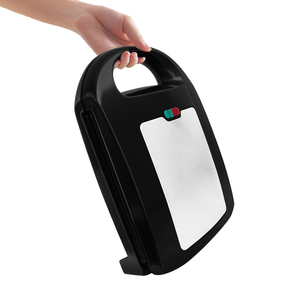 Gaufrier de petit-déjeuner commercial avec 4 mini <span class=keywords><strong>grille</strong></span>-<span class=keywords><strong>pain</strong></span> électrique détachable pour panini à sandwich pour la maison et l'hôtel est livré avec une prise américaine - Product Image 6