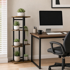 <span class=keywords><strong>Support</strong></span> à plantes d'intérieur à 5 niveaux pour petits espaces, étagère verticale pour fleurs, porte-pot amovible en métal pour la décoration moderne <span class=keywords><strong>de</strong></span> la maison - Product Image 1