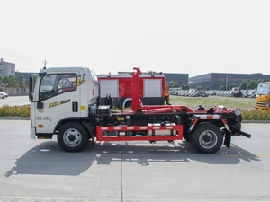 รถบรรทุกเก็บขยะแบบตะขอเกี่ยว HO-WO 6x4, เครื่องยนต์ดีเซลแบบธรรมดา, แขนยกอัตโนมัติ, รถเก็บขยะแบบไฮดรอลิก 5 ตัน - Product Image 5