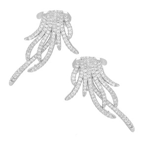 Orecchini a Perno Eleganti a Forma di Ventaglio con Nappine, Design Ispirato all'Polpo, Gioielli di Lusso Vintage per Donna, Moda Quotidiana, Regalo Chic - Product Image 5